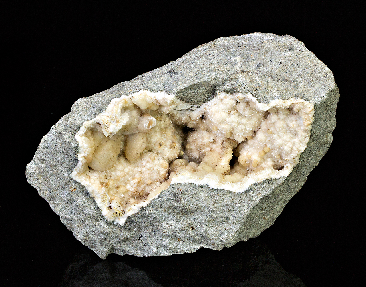 Natrolite with Calcite - Minerals For Sale - #1502758