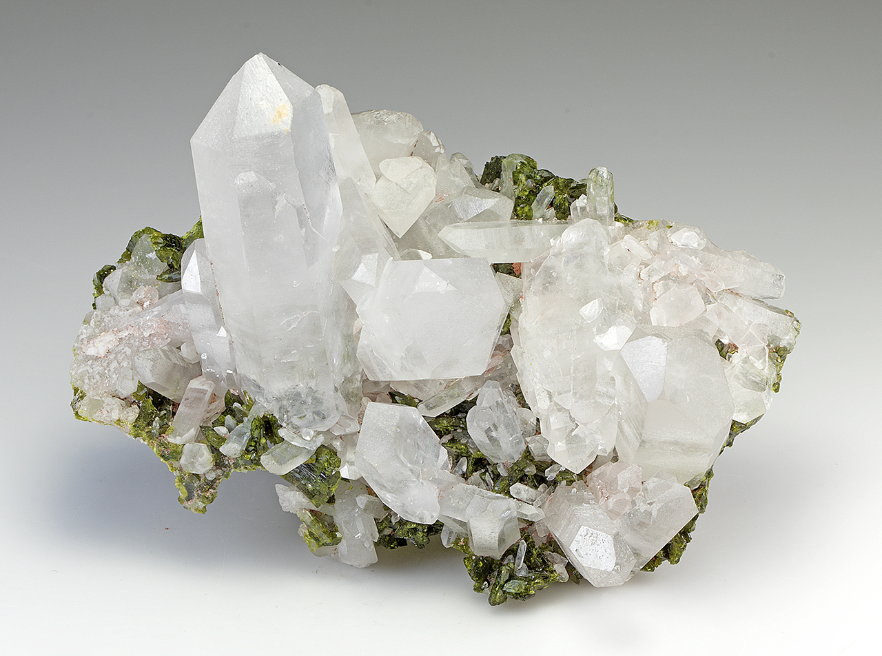 Quartz with Epidote - Minerals For Sale - #3491063