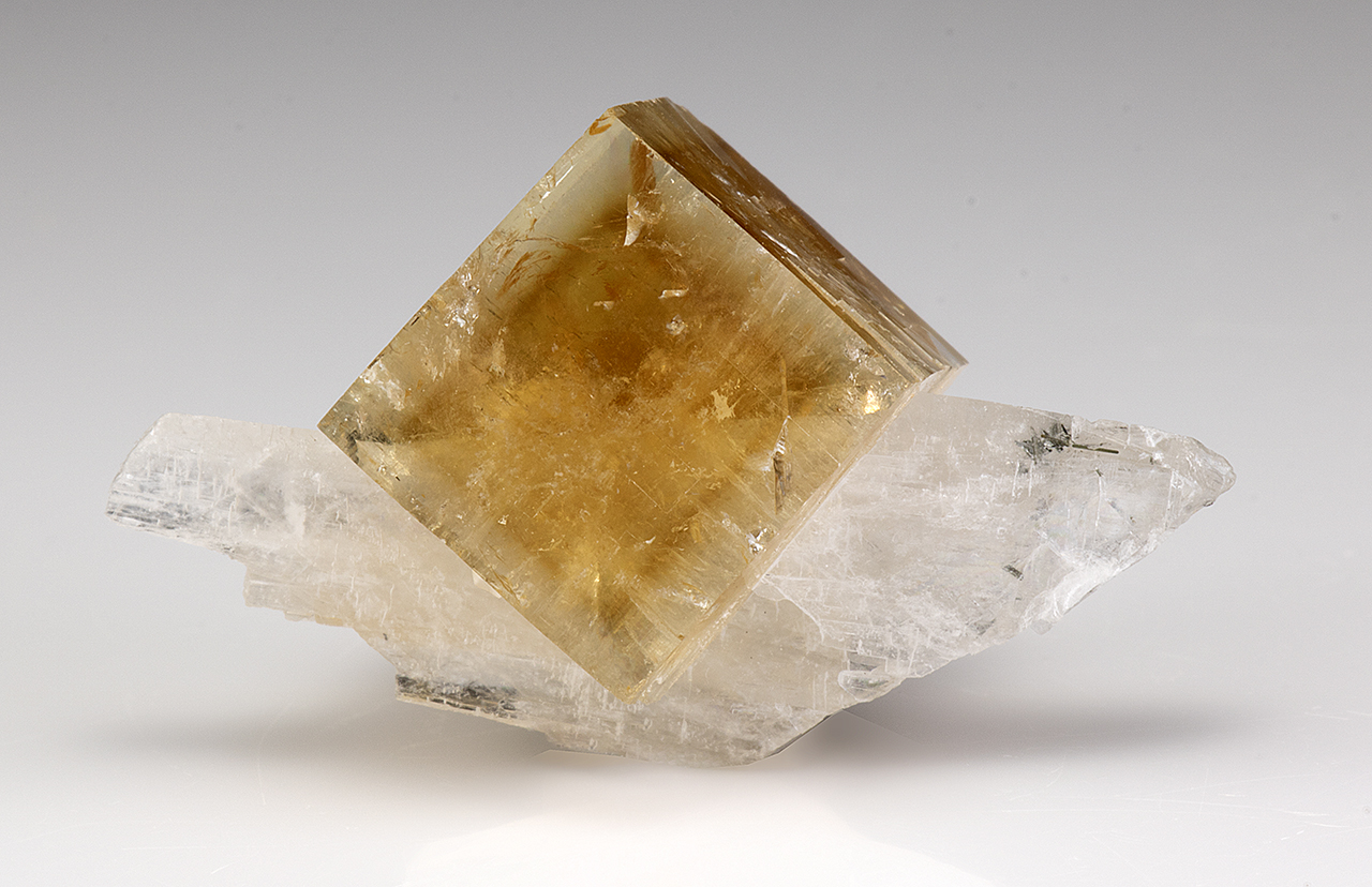 Fluorite - Golden-Yellow Crystals from the Okorusu Mine